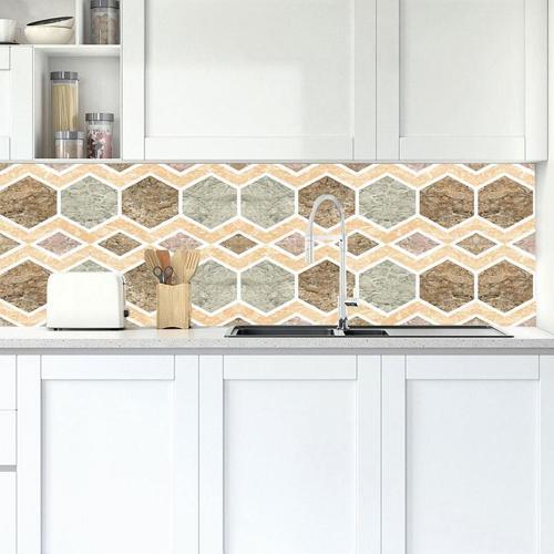 Mutfak Tezgah Arası Folyo Fayans Kaplama Folyosu Baklava Desen 60 x 400