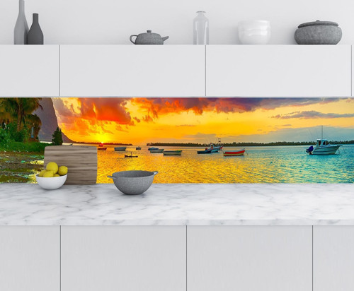 Mutfak Tezgah Arası Folyo Fayans Kaplama Folyosu Mauritius 60x200 CM