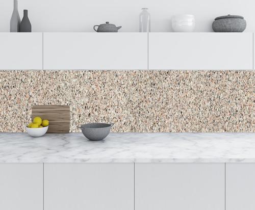 Mutfak Tezgah Arası Folyo Fayans Kaplama Folyosu Granite Marble Design 60x500 CM