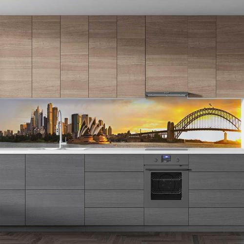 Mutfak Tezgah Arası Folyo Fayans Kaplama Folyosu Sidney Limanı 60x200 CM