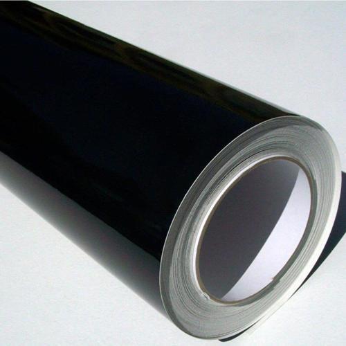 Siyah Renk Yapışkanlı Folyo Parlak Yüzey 61 CM 61 cm x 1 Metre