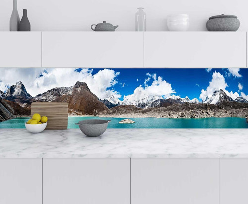 Mutfak Tezgah Arası Folyo Fayans Kaplama Folyosu Himalaya 60x400 CM
