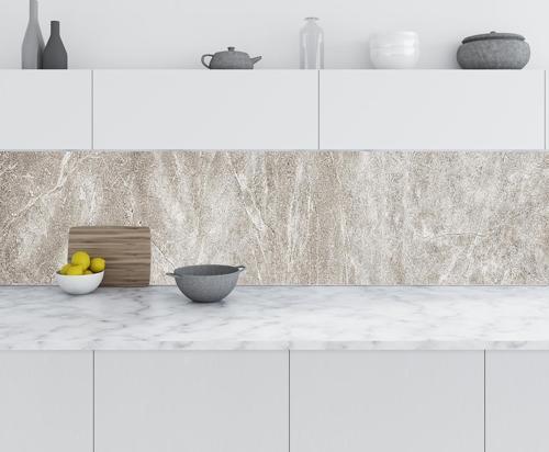 Mutfak Tezgah Arası Folyo Fayans Kaplama Folyosu Mermer Doku Taş 60x400 CM