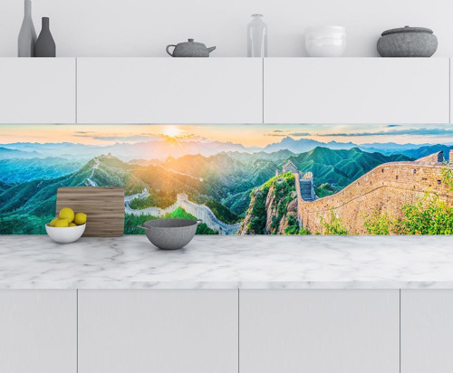 Mutfak Tezgah Arası Folyo Fayans Kaplama Folyosu Çin Seddi 60x100 CM