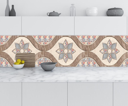 Mutfak Tezgah Arası Folyo Fayans Kaplama Folyosu Rustik Design 60x400 CM