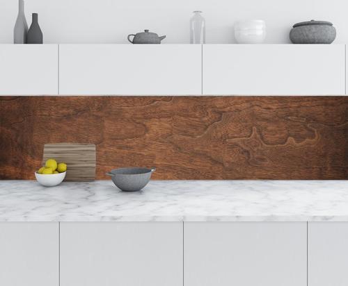 Mutfak Tezgah Arası Folyo Fayans Kaplama Folyosu Kahve Ahşap Doku 60x100 CM