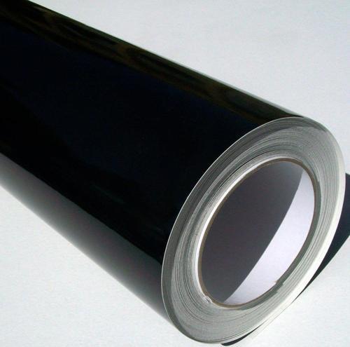 Yapışkanlı Folyo Siyah Renk Renk Parlak Yüzey 45 CM 45 cm x 3 Metre