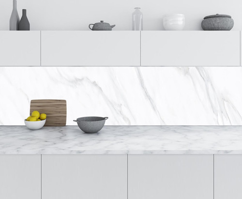 Mutfak Tezgah Arası Folyo Fayans Kaplama Folyosu Naturel Mermer 60x200 CM