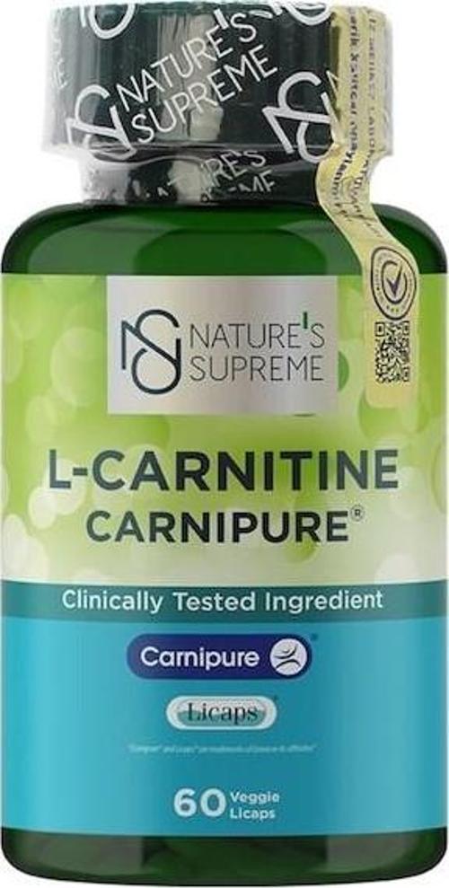 s Supreme L-Carnitine Carnipure 60 Kapsül Aromasız