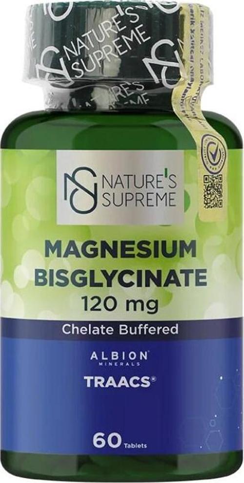 's Supreme Magnesium Bisglycinate 120 Mg 60 Tablet