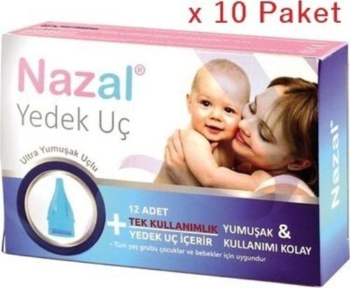 Nazal Burun Aspiratörü Yedek Uç 10 Kutu Uyumlu 120 Adet