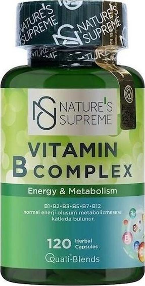 s Supreme Vitamin B Complex 120 Kapsül Aromasiz