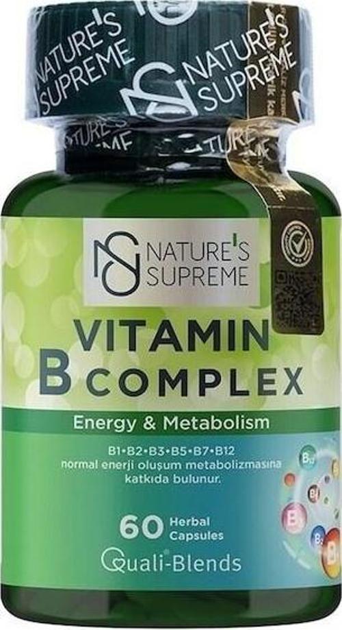 'S Supreme Vitamin B Complex 60   Kapsül