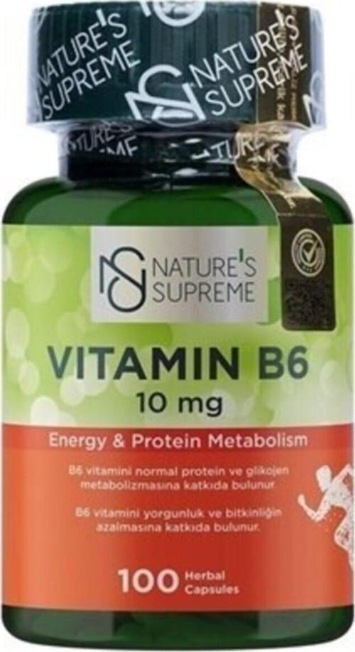 's Supreme Vitamin B6 10 Mg 100 Kapsül