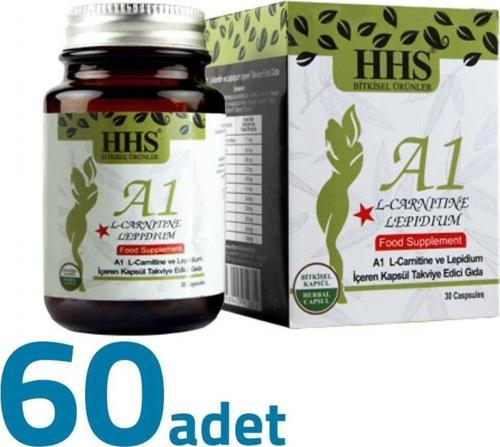 A1 L-carnitine Lepidium A 1 Bitkisel 30 Kapsül X 60adet Kutu