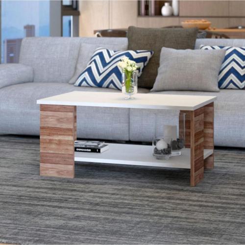 Roma Dekoratif Orta Sehpa Garda Beyaz (Coffee Table)