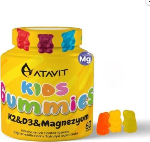 KIDS D3 K2 MAGNEZYUM GUMMIES 60 ADET 8682340346936