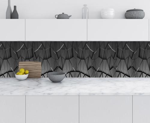 Mutfak Tezgah Arası Folyo Fayans Kaplama Folyosu Tangram 60x400 CM