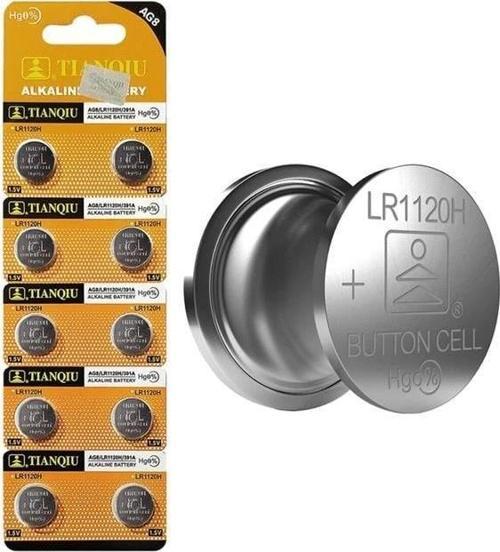 Tianqiu AG-8 Alkalin LR1120 Düğme Pil 10'lu Paket