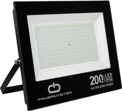 PM-22583 200 Watt - 220 Volt Beyaz 6500k IP66 120* Işık Açısı Siyah Slim Kasa led Projek