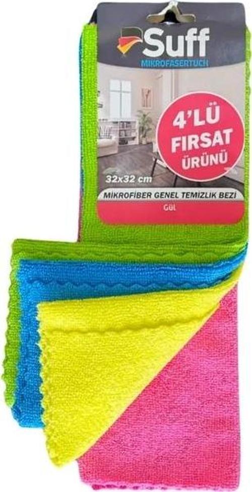Bez Genel Temizlik Mikrofiber 4'lü 32x32 0052
