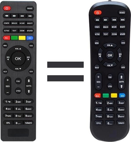 Vip Full HD Uydu Alıcı Kumandası