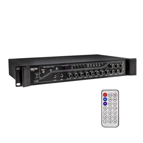 D-230 250 Watt 3 Zone İki Mikrofon Girişli Hat Trafolu Anfi Usb-Bt 4/16-70-100v