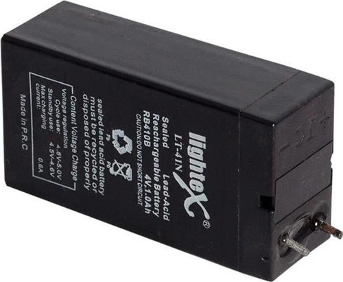 4 Volt 1 Amper Işıldak Akü (35x22x64 Mm)