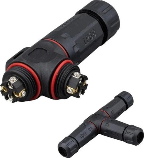 PM-24596 4 Pin Telli 3'lü Tip IP68 Su Geçirmez RJ45 Konnektör