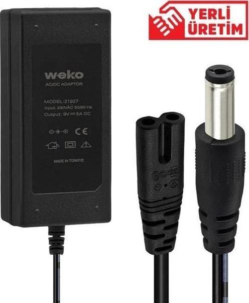 9 Volt - 5 Amper Masaüstü Adaptör 5.5*2.5 Mm Uçlu Yerli̇ Üreti̇m