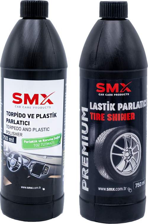 Torpido ve Plastik Parlatıcı 750 Ml + Lastik Parlatıcı 750 Ml