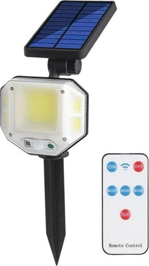 PM-14917 Sensörlü Kumandalı 3 Kademeli Solarlı Bahçe Aydınlatma Lambası