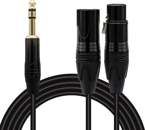 LD390A Canon Erkek Dişi - 6.3 Mm Stereo Erkek 1.5 Metre Kablo