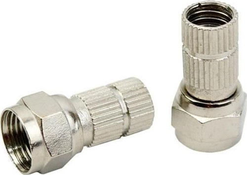 HRF-03 RG6/U6 22 mm Siyah Contalı F Konnektör (100'lü Poşet)