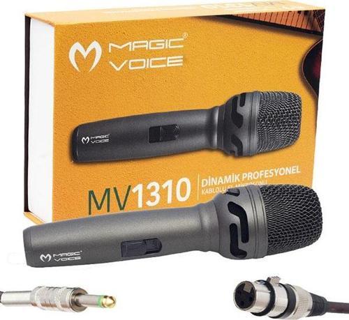 MAGICVOICE MV-1310 DİNAMİK PROFESSIONAL KABLOLU EL MİKROFONU (5 METRE KABLOLU) (2818)