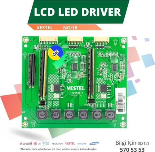 Vestel 17CON06-1 - 20513458 - Lcd Led Driver