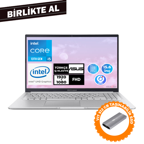 Vivobook i5-13420H 16GB 1TB SSD 15.6" FHD W11P + VIT 512GB SSD X1502VA-NJ871 029