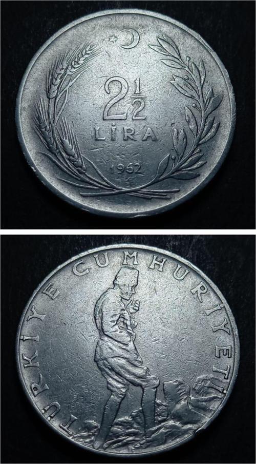 39963687af3bdeb732 1962 Akmonital 2½ lira Eski Madeni Para