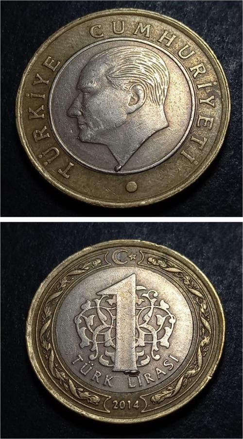3996368800cdd4ecc3 2014 çapaklı 1tl ÇÇT eski madeni para