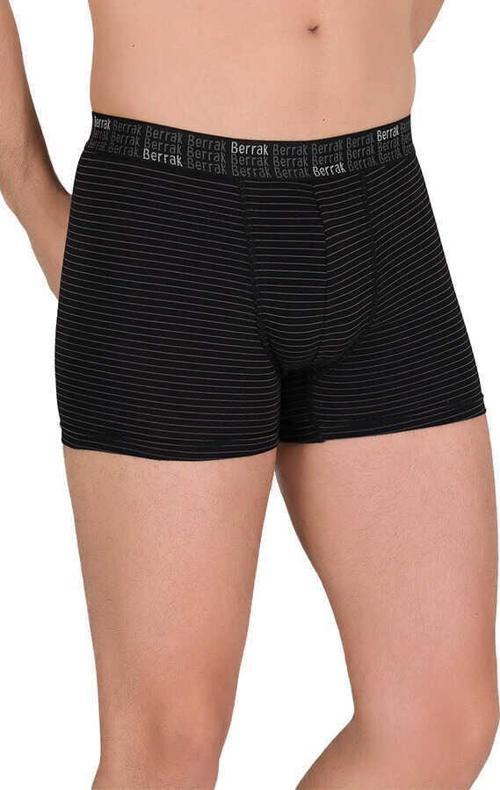10 Adet Berrak Çizgi Desenli Erkek Likralı Boxer Short 4475