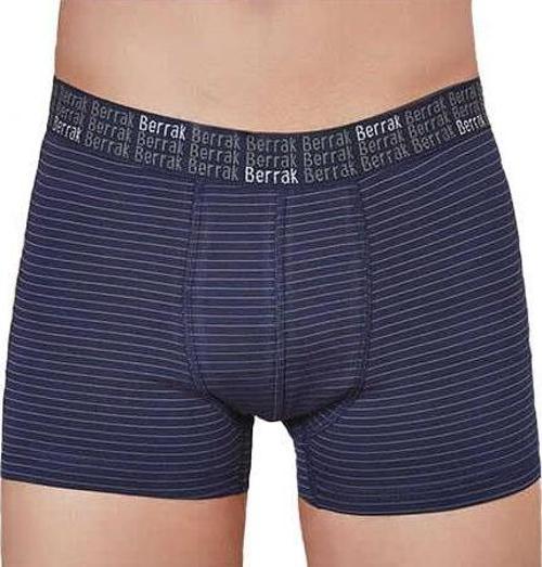 10 Adet Berrak Çizgi Desenli Erkek Likralı Boxer Short 4475
