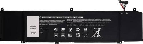 Dell Alienware M15 ALW15M-D2736R ile Uyumlu Notebook Bataryası Pili - Ver.2 - 6 Cell