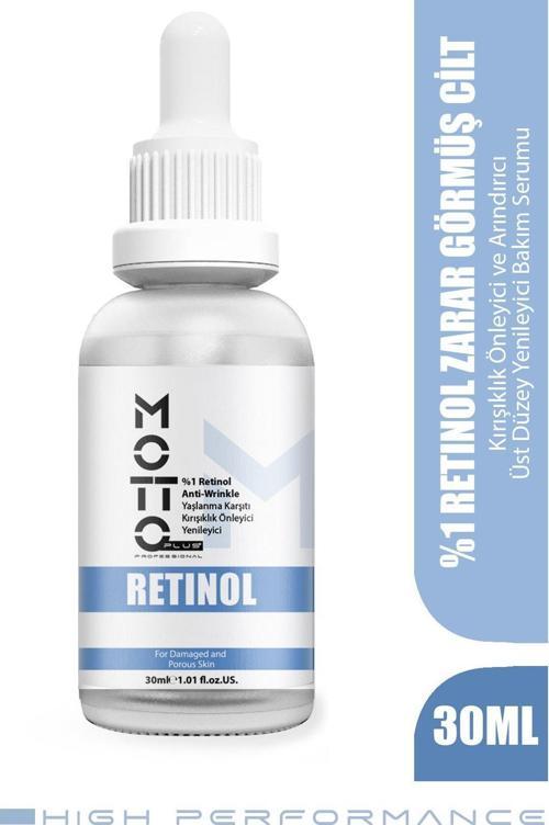 %1 RETİNOL Kırışıklık Önleyici -Gözenek Sıkılaştırıcı Üst Düzey Yenileyici Peeling Bakım Serumu