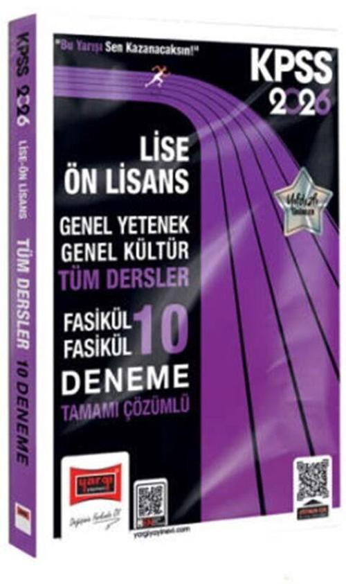 2026 KPSS GKGY Lise Ön Lisans Tüm Dersler Fasikül Fasikül Tamamı Çözümlü 10 Deneme Yargı Yayınları