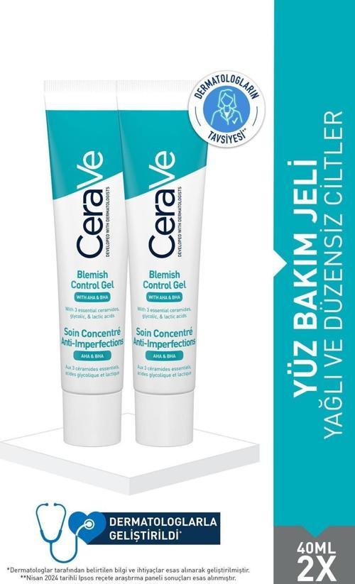 Yağlı Ve Düzensiz Cilter Için Yüz Bakım Jeli 40 Ml 2 Adet