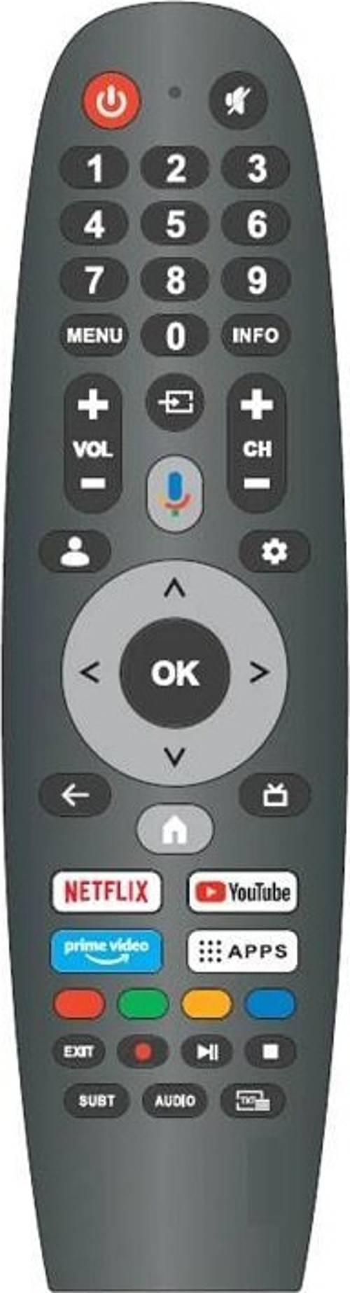 AL65 UHD 9823 İle Uyumlu Smart Led Tv Kumandası-Mikrofonsuz