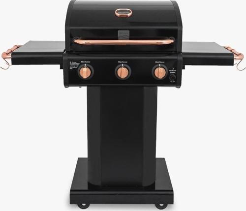 PG-4030400LN-BC Gazlı 3 Ocaklı Barbekü – Siyah
