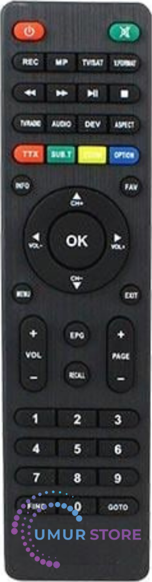 7000 Mini HD Uydu Alıcı Kumandası