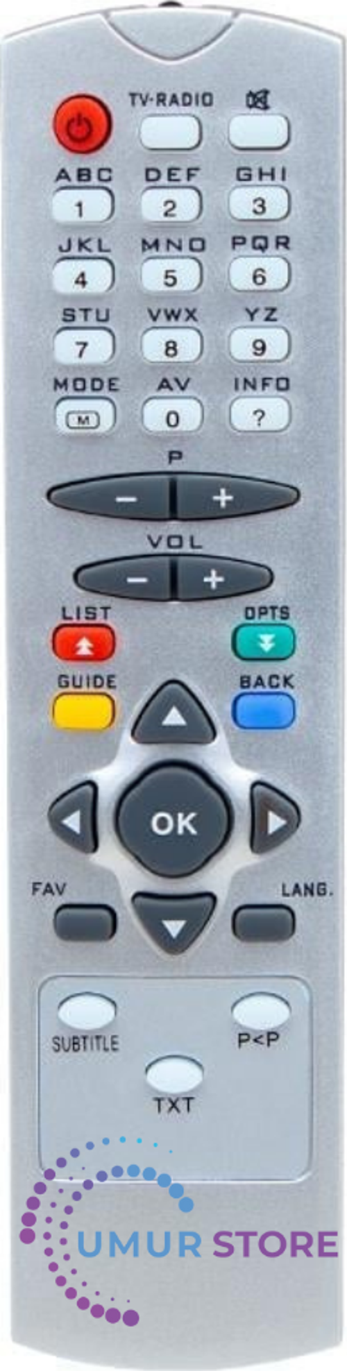 35100-35200 Uydu Alıcı Kumandası