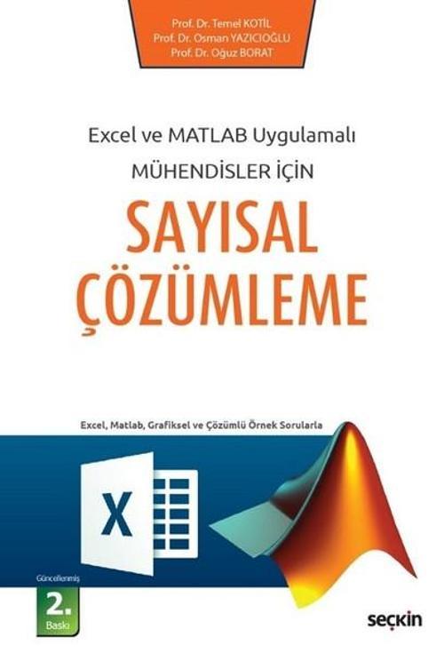 Excel ve MATLAB Uygulamalı Mühendisler için Sayısal Çözümleme